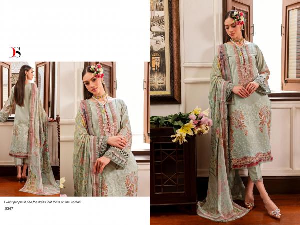 Deepsy Firdous Queens Court 7 Chiffon Dupatta Pakistani Suits